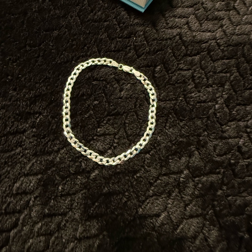 Men or Women Solid Sterling Silver Chain Link 8” Bracelet